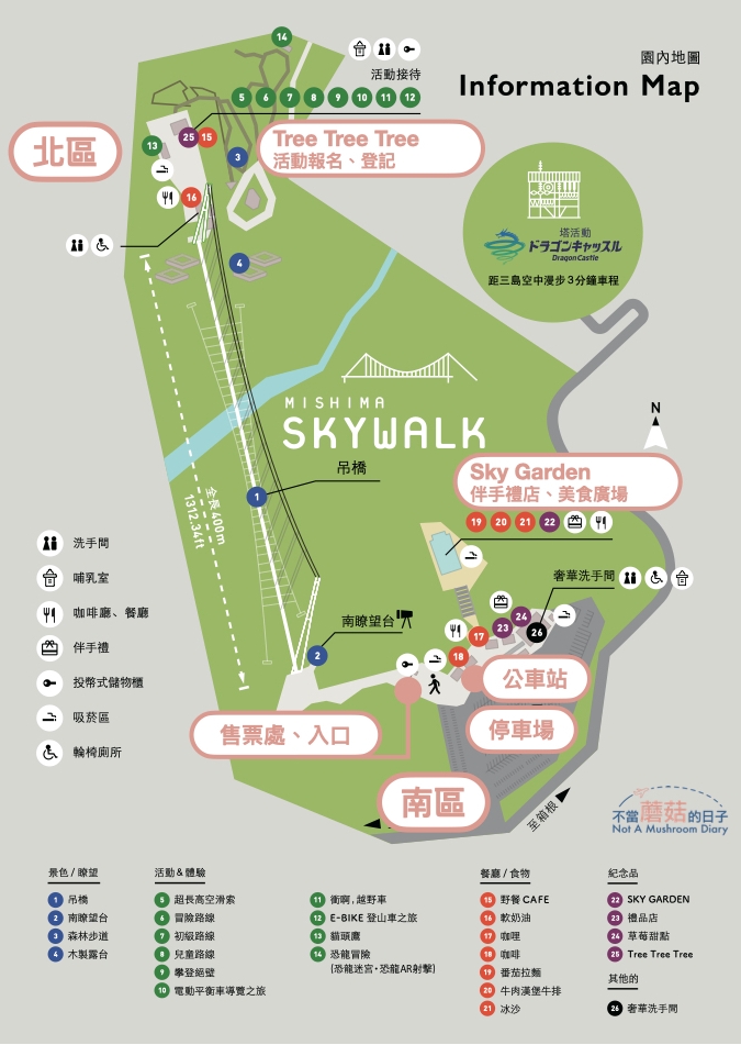 三島天空步道 園區地圖 活動 交通 新幹線 JR 箱根 三島市